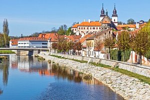 Třebíč přímo v centru v Hotelu Zlatý Kříž *** se snídaní, relaxací v sauně a posezením u čaje a limonády