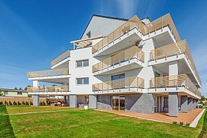 Baltské moře jen 350 m od pláže: Stylové Apartmenty Sun & Snow GEA ECO pro 4 osoby s terasou a fitness centrem