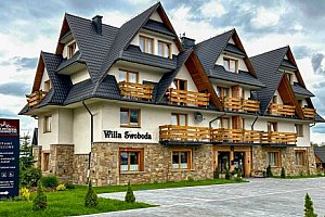 Polské Tatry: Zakopané ve Wille Svoboda se snídaní a venkovním SPA domkem (2 vířivky, 2 sauny) neomezeně