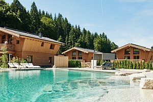 Dokonalý relax v Allgäuských Alpách: Stylový resort LA SOA Chalets & Eventlodge **** s privátní saunou