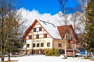 Vysoké Tatry 1,1 km od lanovky na Skalnaté pleso v Hotelu Tulipán *** s polopenzí + bazén, vířivka a 4 sauny