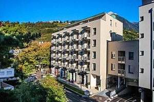 Region Bolzano: Italské lázně 850 m od termálů v City Hotelu Merano **** se snídaní, wellness a fitness